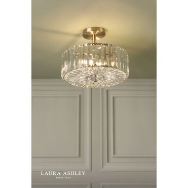 Fernhurst Antique Brass Semi Flush Fitting