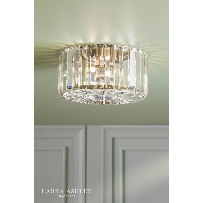 Laura Ashley Fernhurst Small 3 Light Flush Fitting