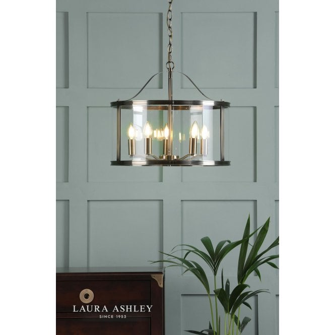 Laura Ashley Harrington Brass Pendant
