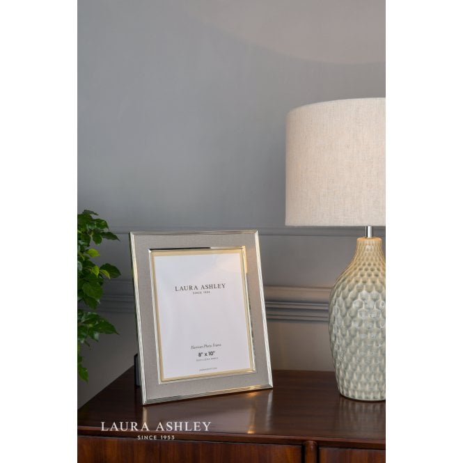 Laura Ashley Harrison Pale Charcoal Grey Linen Photo Frame