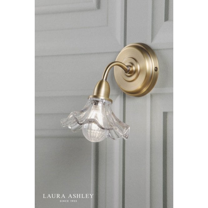 Laura Ashley Kerswell Antique Brass Wall Light
