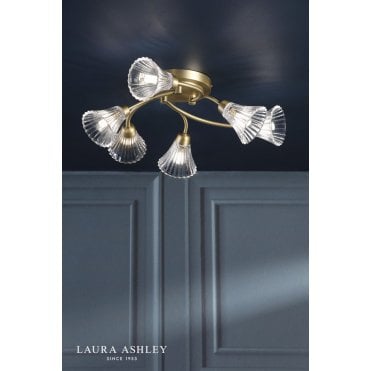 Lanton 6 Light Semi Flush Fitting