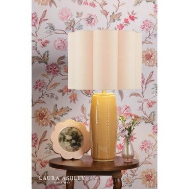 Littleton Yellow Ceramic Table Lamp C/W Shade
