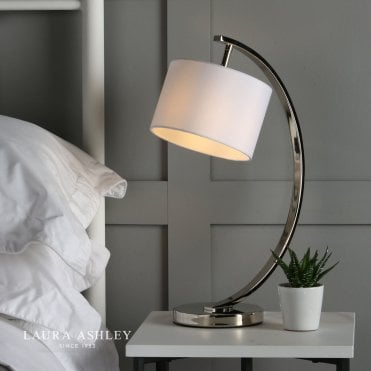 Noah Nickel Table Lamp C/W Shade