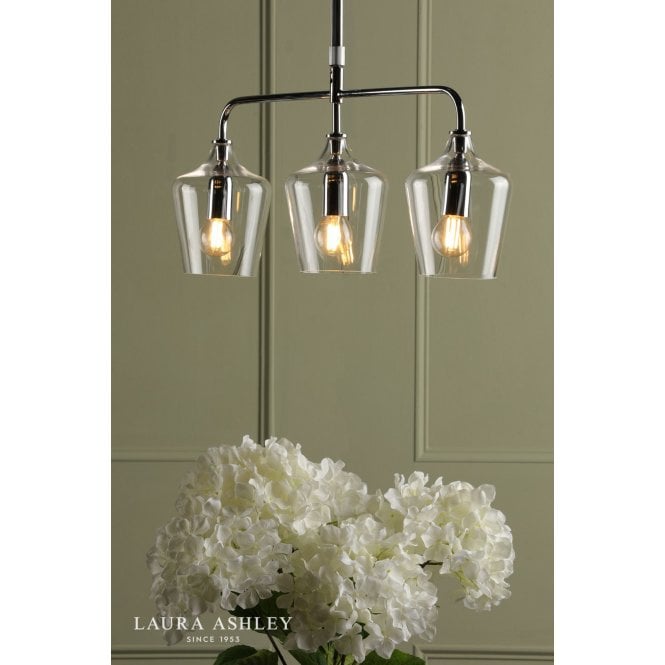 Laura Ashley Ockley 3 Light Bar Pendant