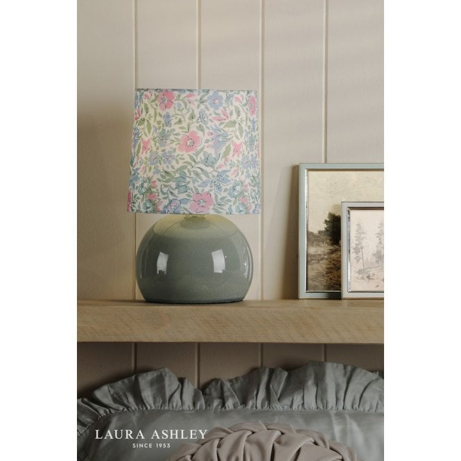 Laura Ashley Sherston Blue Table Lamp C/W Shade