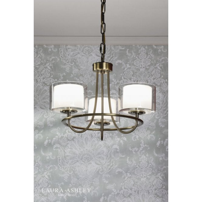 Laura Ashley Southwell Antique Brass Pendant
