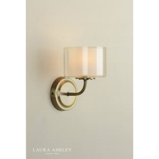Laura Ashley Southwell Antique Brass Wall Light
