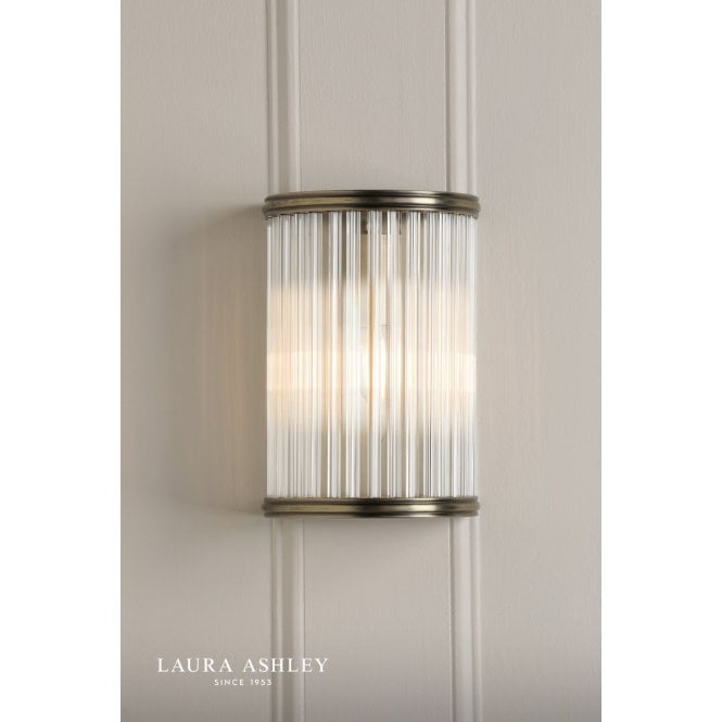 Laura Ashley Sutton Antique Brass Wall Light