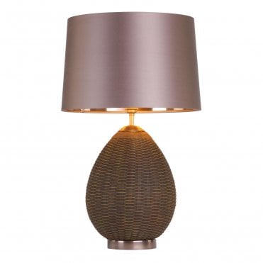 Lombok Rattan Table Lamp Base Only