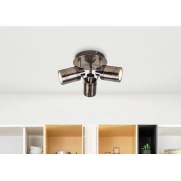 Luxo 3 Light Spotlight