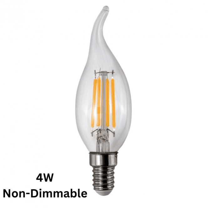 Magnalux 4W E14 Non Dimmable Bent Tip Candle