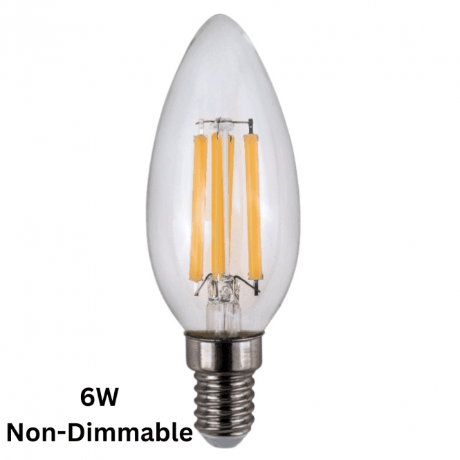 Magnalux 6W E14 Non Dimmable Candle Bulb