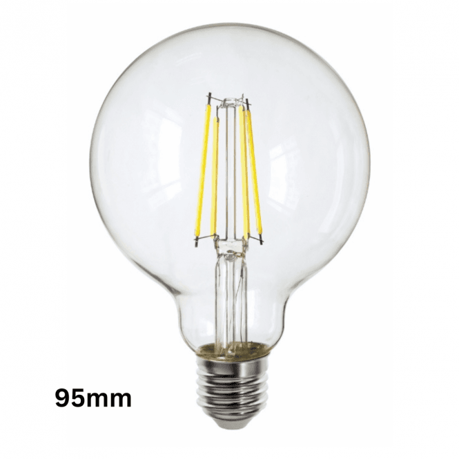 Magnalux 7W E27 Dimmable 95mm Clear Globe