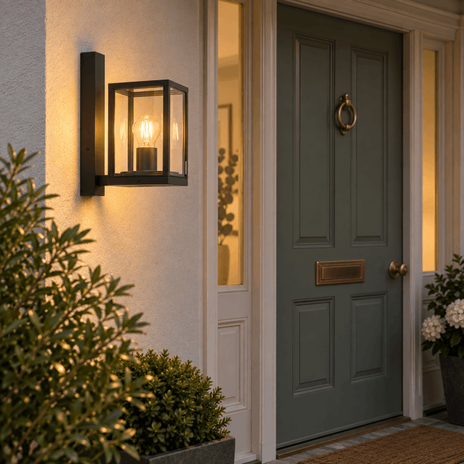 Magnalux Evan Black Wall Light