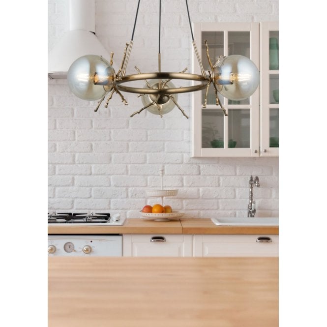 Magnalux Harvey Satin Brass Pendant