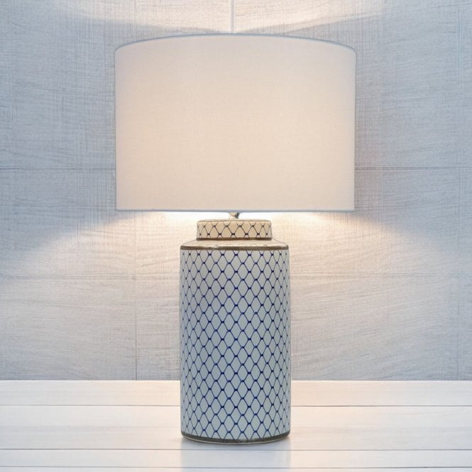 Magnalux Monroe Ceramic Table Lamp C/W Shade