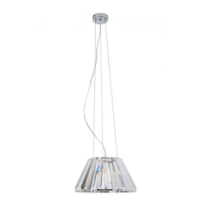 Magnalux Senza 1 Light E27 Crystal Pendant
