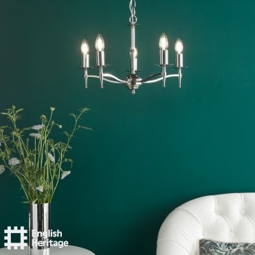 Marble Hill Polished Nickel Pendant