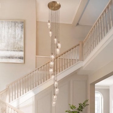 Millie Antique Brass 13 Light Pendant
