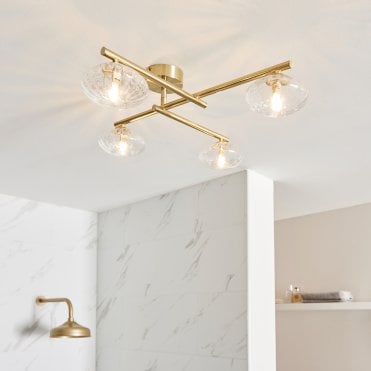 Mobias  Stylish Linear 4 Light Semi Flush 