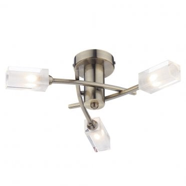 Morgan 3 Light Semi Flush