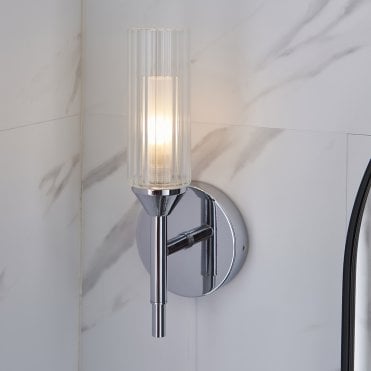Natori Modern Wall Light in Chrome