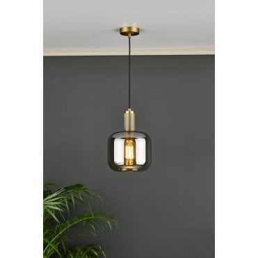 Nikolas Solid Brass Pendant