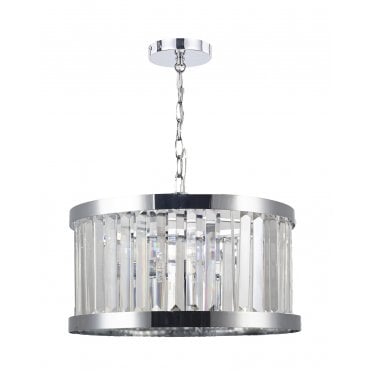 Pandora E27 3 Light Crystal Pendant