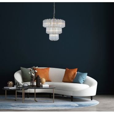 Pierre 7 Light Crystal Pendant
