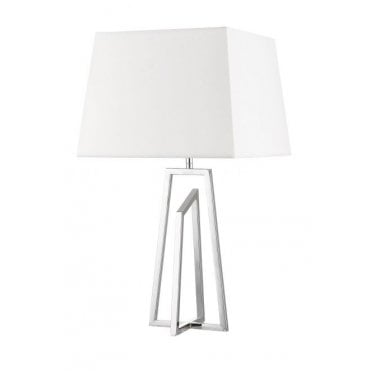 Plaza E27 Table Lamp With Square Shade