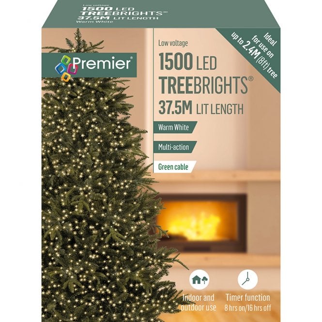 Premier Christmas Lighting 1500 Led Timer Treebrights Lights