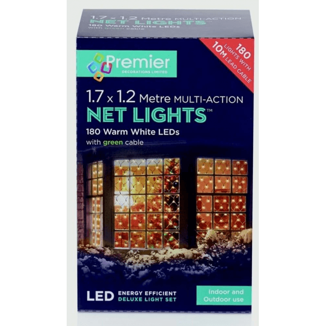 Premier Christmas Lighting 180 LED Net Light
