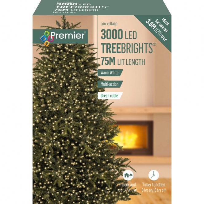 Premier Christmas Lighting 3000 Led Timer Treebrights Lights