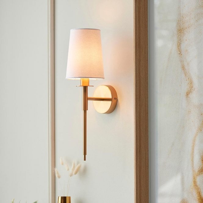 Roe Vintage Brass Wall Light