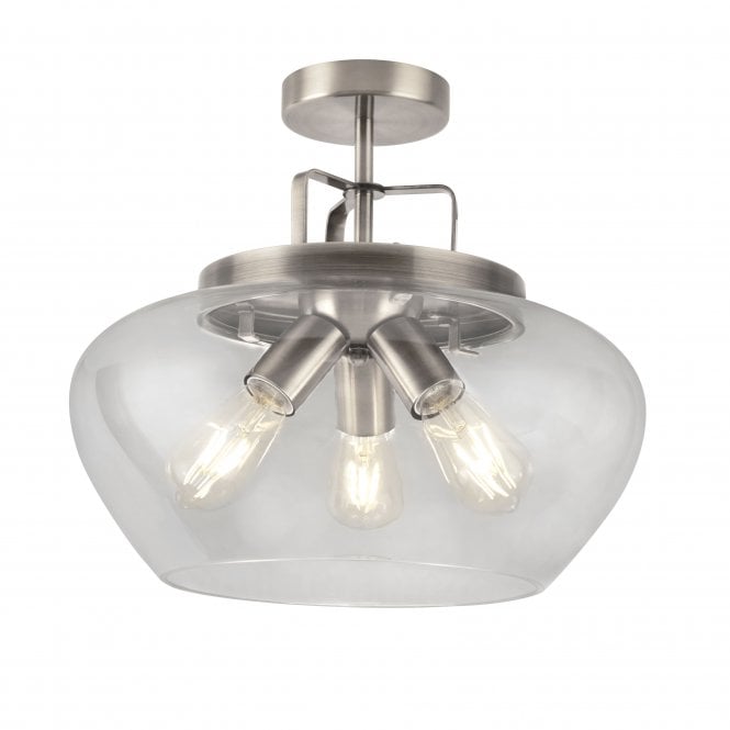 Searchlight Boule 3 Light Semi Flush