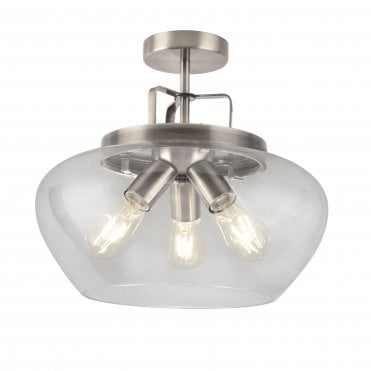 Boule 3 Light Semi Flush