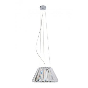 Senza 1 Light E27 Crystal Pendant