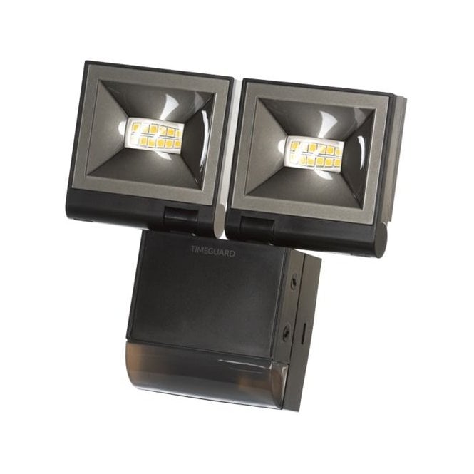 Timeguard 2X10W LED Compact PIR Floodlight Twin Flood Black
