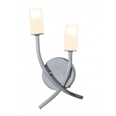 Topaz Polished Chrome Wall Light