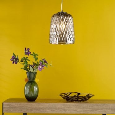 Varius Matt Black & Smoked Glass Pendant